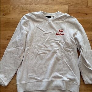 Ted Baker Men's Cream Crewneck Sweater